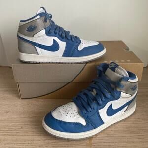 Nike Air Jordan 1 High OG True Blue Kids Sneakers- SZ 3 Y